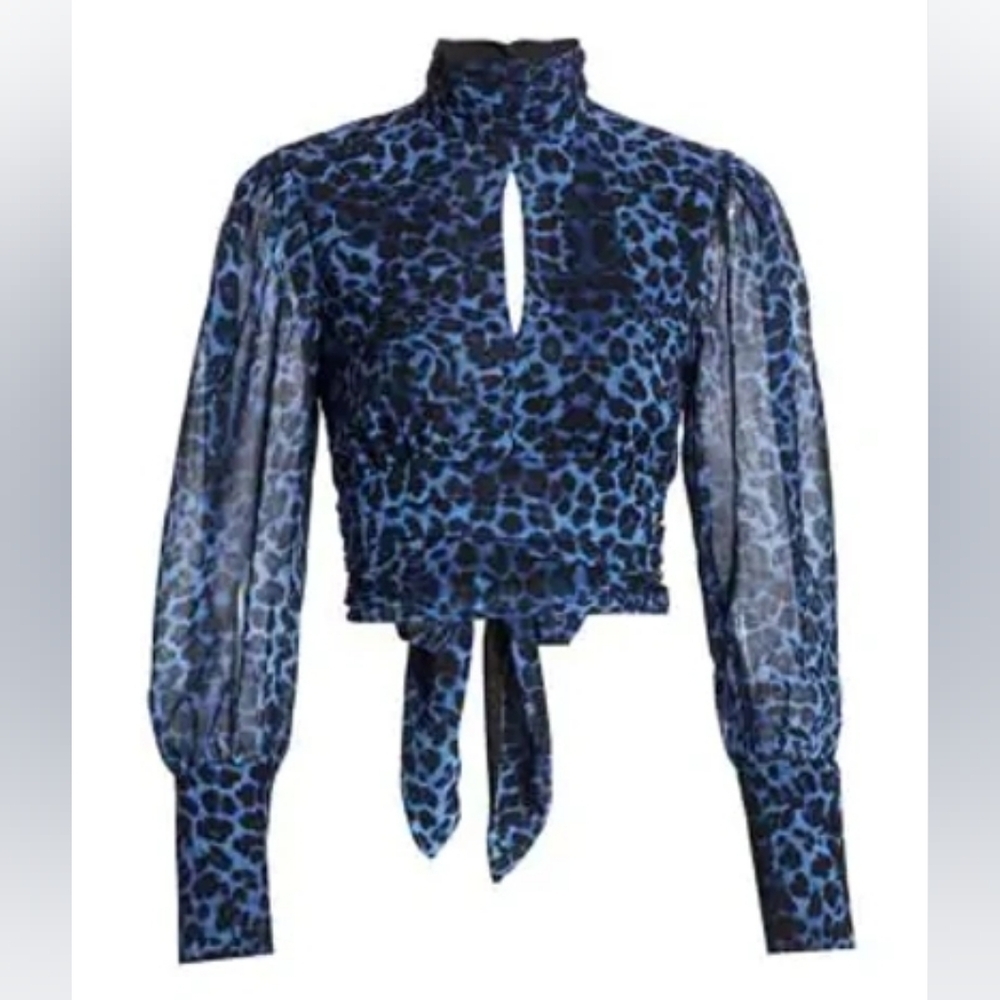 Delfi Collective Leopard Print Blouse